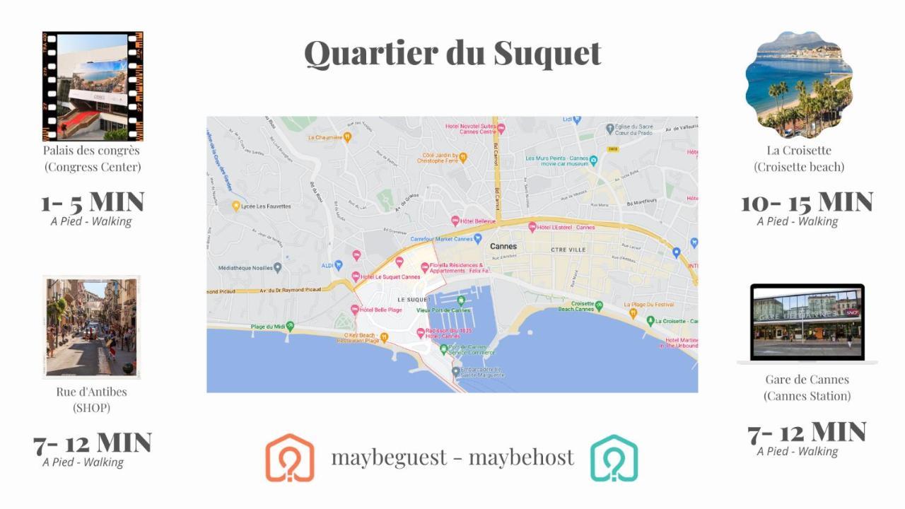 C004-Cosy Studio Proche La Croisette Et Le Suquet Cannes Exterior foto